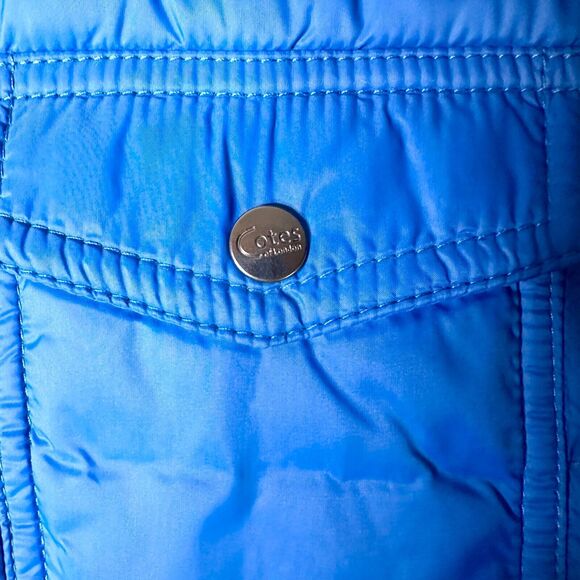 Cotes of London shirt puffer jacket Vibrant Blue Women's Puffer Jacket - Picture 7 of 15